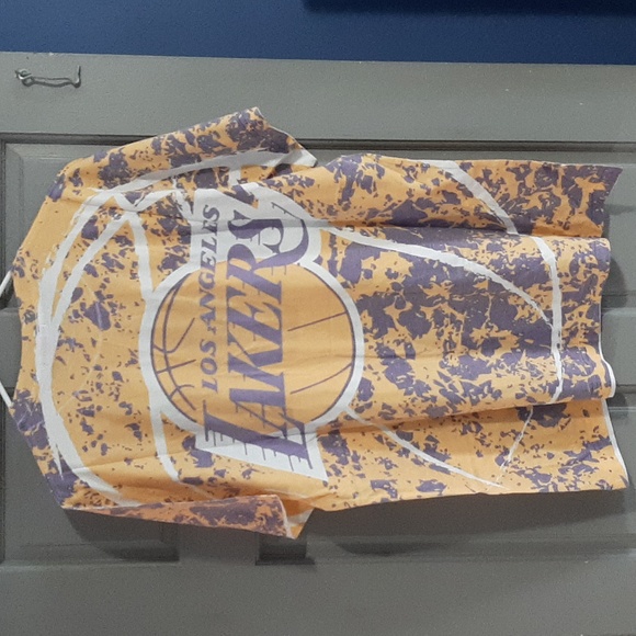 Los Angeles Lakers Mitchell & Ness Mens Jumbotron Submimated T-Shirt - Picture 2 of 4